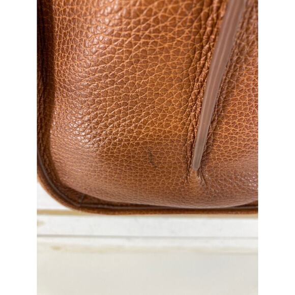 BRAHMIN, LARGE BROWN PEBBLED LEATHER HANDBAG - Picture 5 of 16